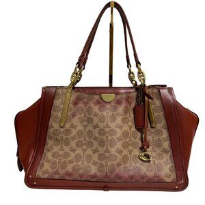 Coach Womems Dreamer Signature Canvas Sholder Bag